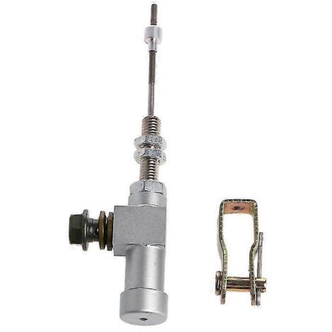 Maître-cylindre d'embrayage hydraulique de moto de haute qualité (1 pièce), tige de pompe de frein M10x1,25 mm, aluminium argenté (1/5)