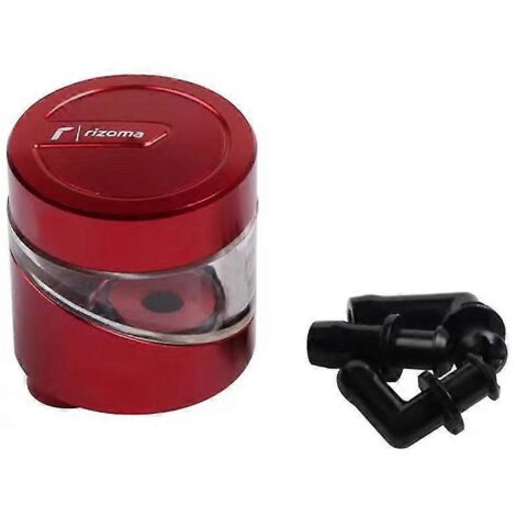 Réservoir d'huile de frein et d'embrayage pour moto Loncin Voge 500ds, 500r, 650ds, 300r, 300rr et 500 Ds R. Réservoir d'huile, coupelle de liquide de frein et d'embrayage, rouge. (1/5)