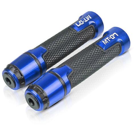 Accessoires moto : poignée réglable, levier de frein et d'embrayage pour Yamaha MT-07 (2014-2022) - bleu (1/5)