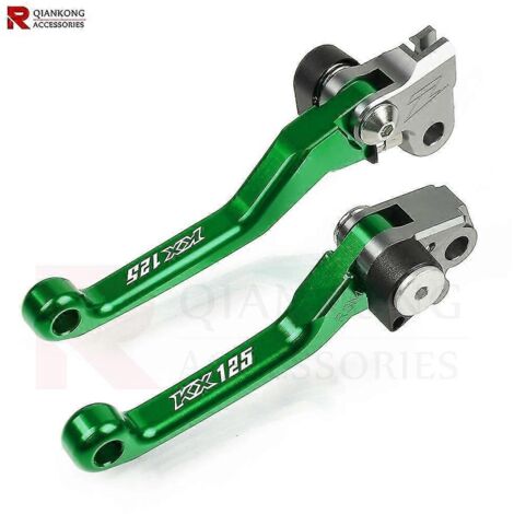Levier de frein et d'embrayage sur mesure pour moto Kawasaki KX KLX 65 80 85 120 125 250 450 F (KLX125 KLX250 KX65 KX80 KX85 KX125 KX250 - KX125 01-05) (1/5)