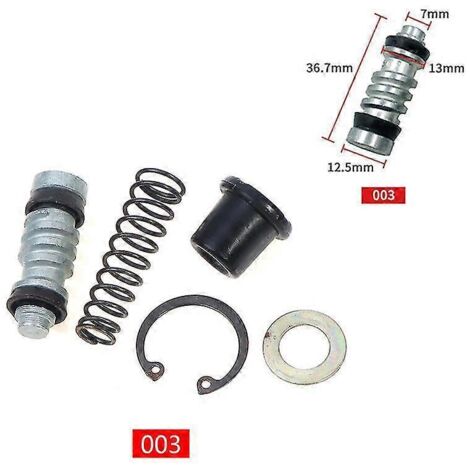 1 kit de réparation de piston de pompe de frein et d'embrayage de moto (11 mm, 12,7 mm, 14 mm, 16 mm) - Accessoire de réparation de maître-cylindre - N3 (1/5)