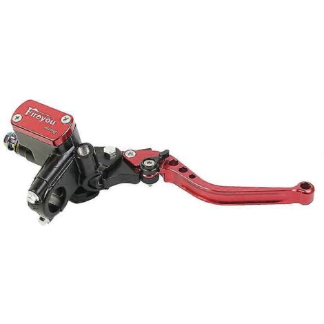 Kit maître-cylindre de frein avec réservoir et poignée pour moto de course, 22 mm, compatible Yamaha, Kawasaki et Suzuki (rouge/droite) (1/5)