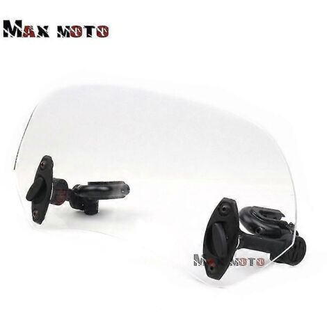 Pour Suzuki V-Strom SV650 SV1000 V-Strom DL650 DL1000 B King Pare-brise réglable, extension de pare-brise, déflecteur de vent verrouillable - Petit modèle transparent (1/5)