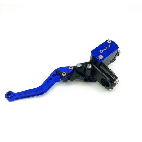 Levier de maître-cylindre de frein et d'embrayage avant universel 7/8" (22 mm), 6 couleurs, pour motos Honda, Yamaha, Suzuki et Kawasaki - Bleu (gauche) (1/5)