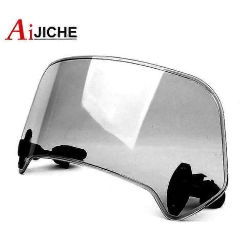 Pour BMW F900R, F900XR, C400X, C400GT, R1250RT, R1200GS, LC : Déflecteur de vent réglable et verrouillable, grand modèle fumé. (1/5)