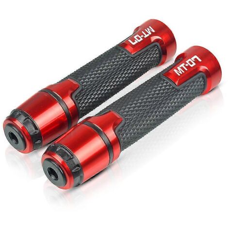 Accessoires moto : poignée réglable, levier de frein et d'embrayage pour Yamaha MT-07 (2014-2022) - rouge (1/5)