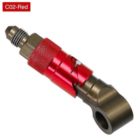 Alconstar - Kit adaptateur de raccord rapide pour durite de frein moto AN-3 en aluminium (compatible Honda et Yamaha) - C02 (1/5)