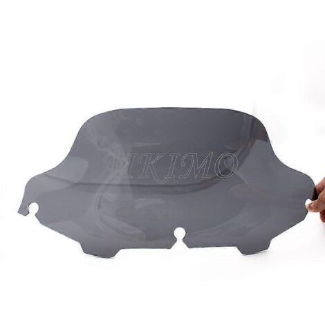 Pare-brise de moto 8" (20 cm) en ABS, coloris noir clair, pour Harley Touring Electra Street Glide FLHX (1996-2013). (1/4)