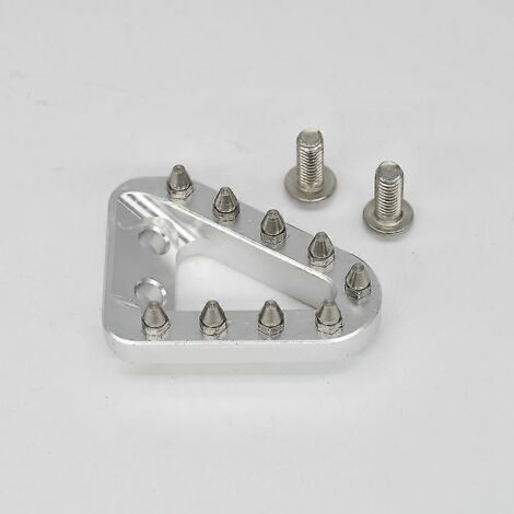 Embout de repose-pied de pédale de frein arrière pour KTM SX, SXF, XC, XCF, XCW, EXC, EXCF, GasGas et Husqvarna FC, TC, FE, TE, FX, TX (2016-2022) - argent 02 (1/5)