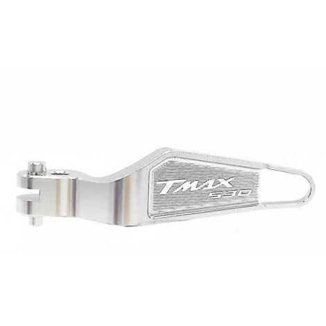 Levier de frein à main en aluminium usiné CNC pour moto Yamaha T-Max 560, T-Max 530, T-Max 560 Tech Max et T-Max 530 (couleur argent) - TMAX530 (1/5)