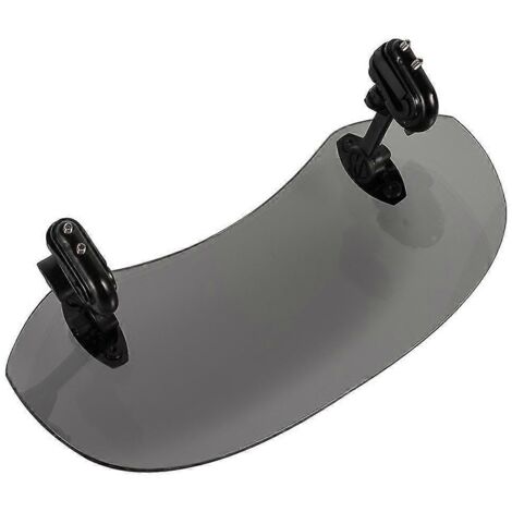 Extension de pare-brise pour moto, déflecteur d'air additionnel, profil aérodynamique réglable, compatibilité universelle - Fumé (1/5)