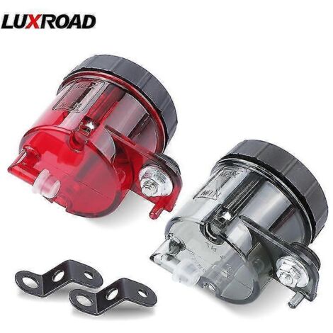 Réservoir de liquide de frein universel avant pour moto, support de maître-cylindre d'embrayage, accessoires moto, noir et rouge - 1 pièce rouge (1/5)