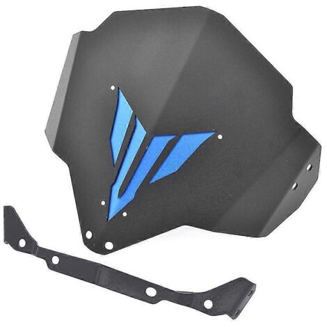 Pare-brise moto Yamaha MT-03 FZ-03 (2015-2018) en aluminium, déflecteur de vent, bleu. (1/5)