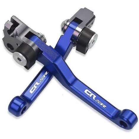 Leviers de frein et d'embrayage pour moto tout-terrain Honda CR 250R (1992-2003) - Paire bleue (1/5)