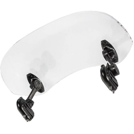 Extension de pare-brise pour moto, déflecteur d'air additionnel, profil aérodynamique réglable, compatibilité universelle - Transparent (1/5)