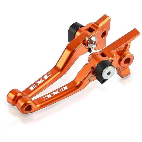 Leviers de frein et d'embrayage pour motos tout-terrain et SUV (modèles EXC 125, 200, 250, 300, 400, 450, 500 et 530) - Modèles 2011 à 2018 (EXC et EXCF 2014-2018). (1/4)