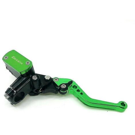 Maître-cylindre de frein et d'embrayage avant universel 7/8" (22 mm), 6 couleurs, pour motos Honda, Yamaha, Suzuki et Kawasaki - Vert (côté droit) (1/5)