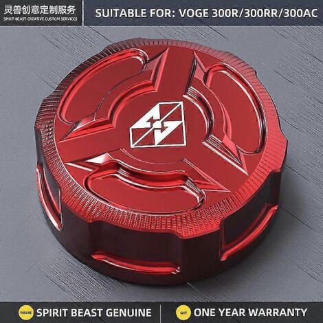 Bouchon de réservoir d'huile de liquide de frein arrière pour moto Voge 300ac, 300rr, 300r (BMW, Honda, Suzuki, Kawasaki, KTM, Yamaha) - Rouge (1/5)