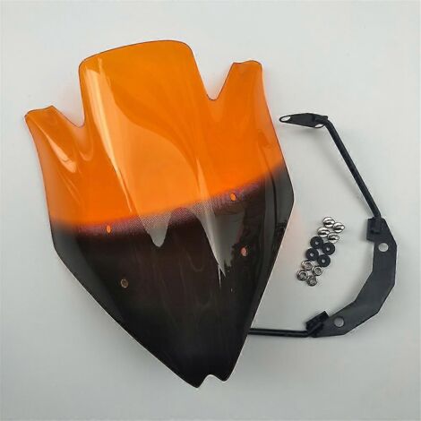 Déflecteur d'air et spoiler de pare-brise pour Kawasaki Z750 Z750r 2007-2012 et Z 750 2008 2009 2010 2011 - Orange - Durable (1/5)