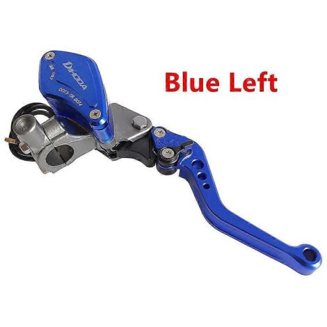 Maître-cylindre de frein et d'embrayage universel 22 mm (7/8") pour motos 50 à 300 cm³ - Bleu droit (1/5)