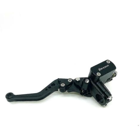 Levier de maître-cylindre de frein et d'embrayage hydraulique universel 7/8" (22 mm), 6 couleurs, pour motos Honda, Yamaha, Suzuki et Kawasaki - Noir (gauche) (1/5)