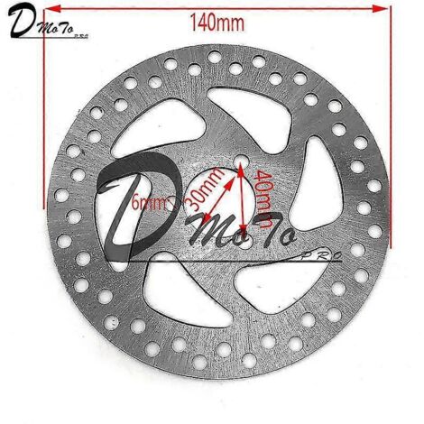 Kit de frein à disque arrière 140 mm pour mini-moto tout-terrain à essence 49 cm³, comprenant un étrier et des disques de friction. Compatible également avec les scooters électriques et quads. (1/5)