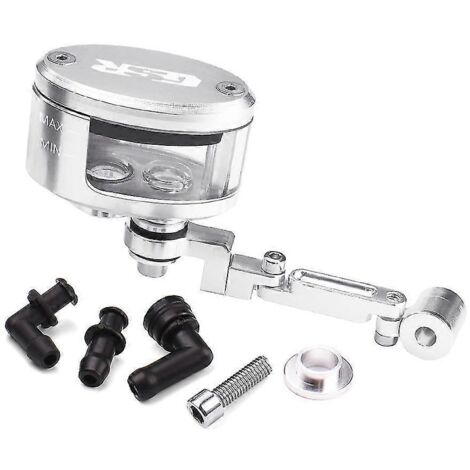 Réservoir d'huile de frein et d'embrayage avec support pour moto Suzuki GSR600/GSR750 (600/750) - Support argenté (1/5)