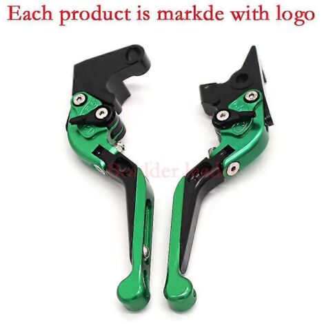 Logo gravé au laser pour BMW G310GS (2017-2018) - Leviers de frein et d'embrayage réglables CNC - Vert (1/5)