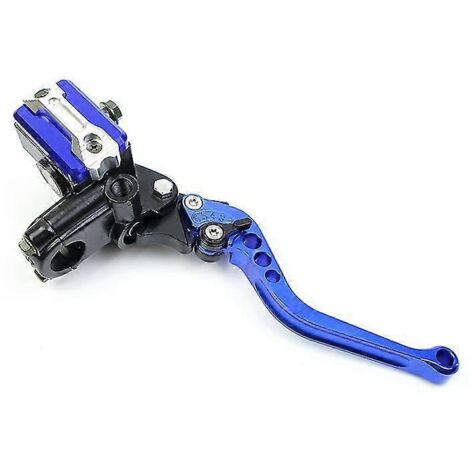 Levier de maître-cylindre d'embrayage 22 mm pour moto Honda CBR600 F4 2005, KX250F, Yamaha R6 2016, Kawasaki Vulcan 1500 (bleu, droit) (1/5)