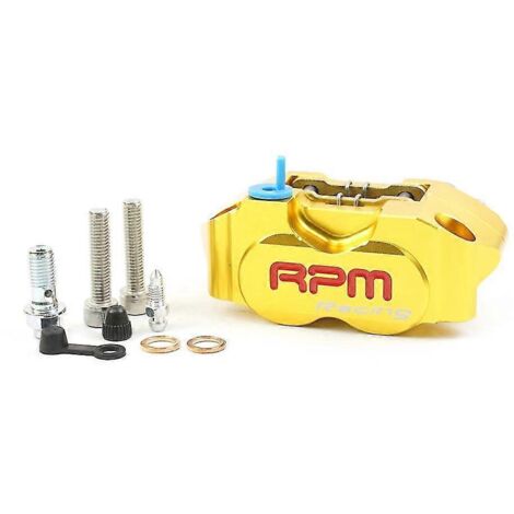 Étrier de frein moto RPM à 4 pistons pour Yamaha Aerox Nitro RSZ Jog BWS Zuma Dirt Bike Grom, disque de 200 mm / 220 mm - Or (1/5)