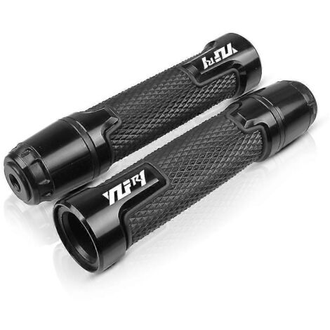 Poignées de guidon noires pour Yamaha YZFR1 et YZF R1 (2004-2014) - Usinées CNC - Frein, embrayage et guidon