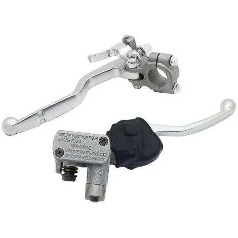 Maître-cylindre de frein hydraulique noir pour moto, levier de frein à disque gauche/droite, compatible Honda CRF250R/X, CRF450R/X, CR125R/CR250R (kit) (1/5)