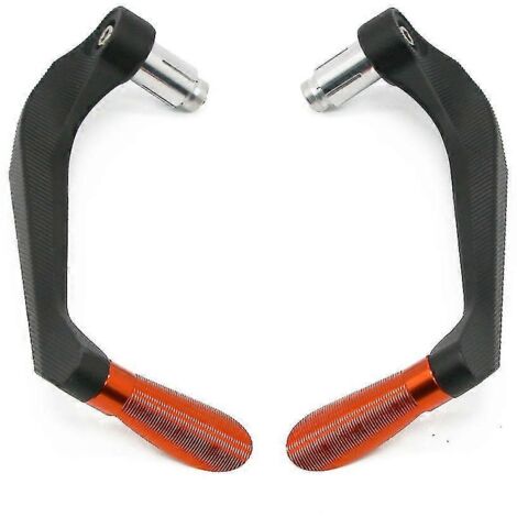 Poignées de guidon de moto, protections pour leviers de frein et d'embrayage, compatibles avec Suzuki GSX-R 1300, 1100, 1000, 750, 600 et 150 (orange). (1/5)