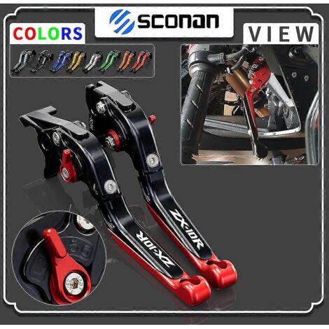 Accessoires moto ZX10 R RR Leviers de frein et d'embrayage pour Kawasaki ZX10R KRT SE ZX10RR ZX 10R 10RR 2016 2017 2018 2019 2020 2021--C