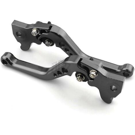 Leviers de frein et d'embrayage courts réglables en aluminium pour moto Yamaha Cygnus 125 BWS R 125 Smax 155 (2016-2017) - Titane (1/5)
