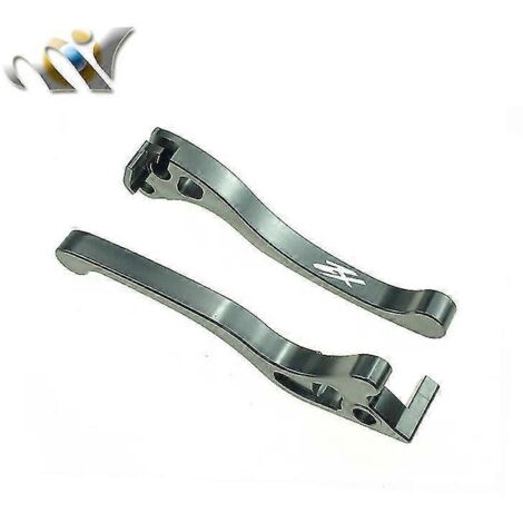 Accessoires moto : Leviers d'embrayage et de frein pour AF18 Dio 50 ZX50 AF34 AF35 Dio50 AF28 ZX 50 (freins à disque) - Logo ZX en titane (1/5)