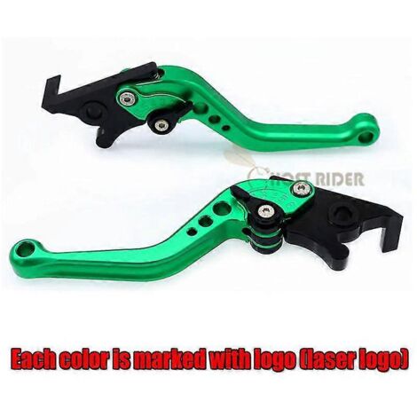 Leviers de frein et d'embrayage courts CNC verts pour Honda Xadv 750 (2017-2018) (1/5)