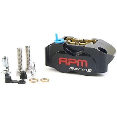 Étrier de frein moto RPM à 4 pistons pour Yamaha Aerox Nitro RSZ Jog BWS Zuma Dirt Bike Grom, disque de 200 mm / 220 mm - Noir (1/5)