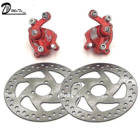 Kit d'étrier de frein à disque arrière 140 mm et disques de friction pour mini-moto tout-terrain à essence 49 cm³, scooter électrique et quad - B (1/5)