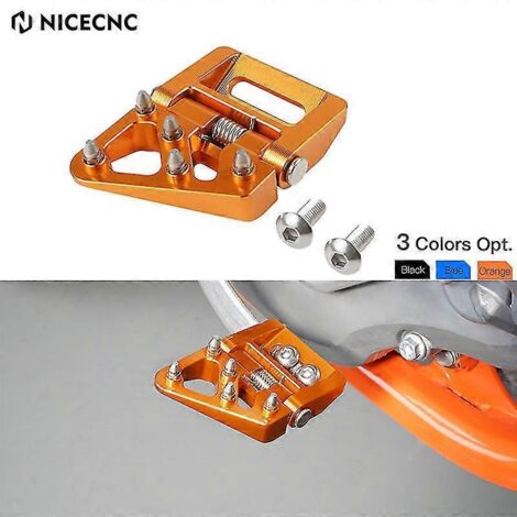 Embout de pédale de frein arrière repliable pour KTM 125 200 250 300 350 400 500 EXC XC XCF XCW SX SXF EXCF TPI 6D 2017-2023 - Orange (1/5)