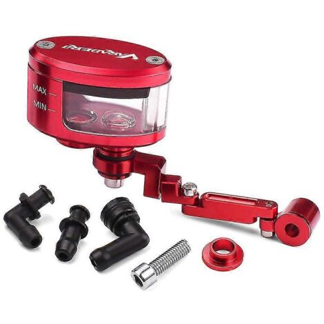 Réservoir d'huile de frein et d'embrayage avec support pour moto Honda Varadero XL1000 XL125 - Support de réservoir rouge (1/5)