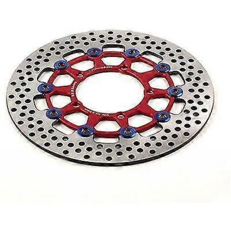 Disque de frein flottant universel pour moto CNC, 3 trous 260 x 70 mm / 5 trous 260 x 60 mm, compatible Honda et Yamaha - Rouge (1/5)
