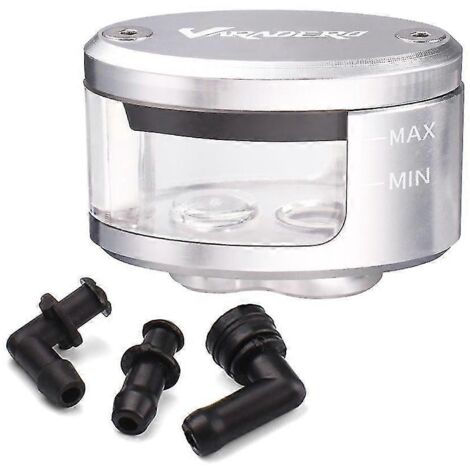 Réservoir d'huile de frein et d'embrayage avec support pour moto Honda Varadero XL1000 XL125 - Couleur argent (1/5)