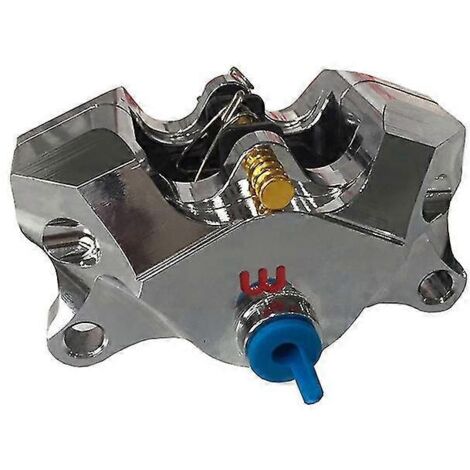 Étrier de frein arrière chromé/dur à l'oxygène pour motos, avec plaquettes, fixation 84 mm, compatible Ducati, Honda, Yamaha et Kawasaki. (1/5)