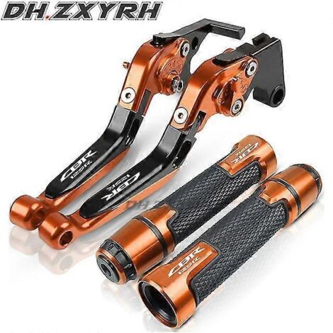 Leviers de frein et d'embrayage réglables CNC pour moto Honda CBR125R (2004-2016) - Poignées d'extrémité de guidon - B
