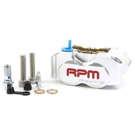 Étrier de frein moto RPM à 4 pistons pour Yamaha Aerox Nitro RSZ Jog BWS Zuma Dirt Bike Grom, disque de 200 mm / 220 mm - Argent (1/5)
