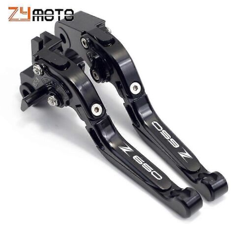 Accessoires pour Kawasaki Z650 Z650rs 2017 2018 2019 2020 2021 2022 2023 : leviers de frein et d'embrayage, poignée (noir)