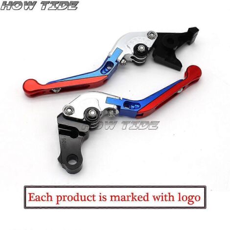 Logo laser pour Kawasaki Z750 (sauf modèle Z750s) 2004-2006, levier de frein et d'embrayage pliable et extensible CNC – Argent, bleu, rouge (1/5)