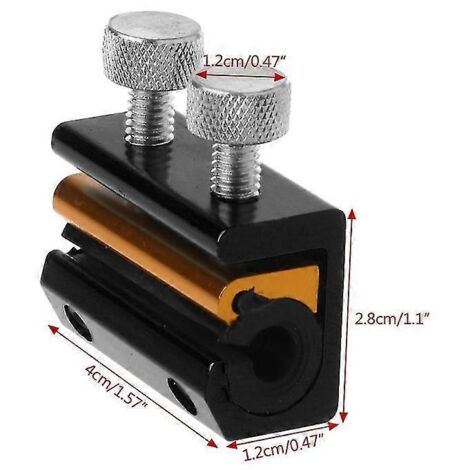 Outil de lubrification pour câbles en aluminium de moto, graisseur de câbles de frein, pièces de freins de moto - Noir et doré (1/5)