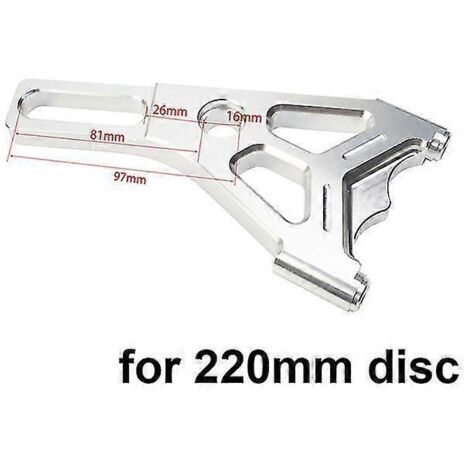 Disque de frein 220 mm, étrier 3 trous, étrier de frein RPM 4 pistons, fixation radiale pour Yamaha Aerox Nitro BWS 100 Jog 50 Ebike - Support en Y (1/5)